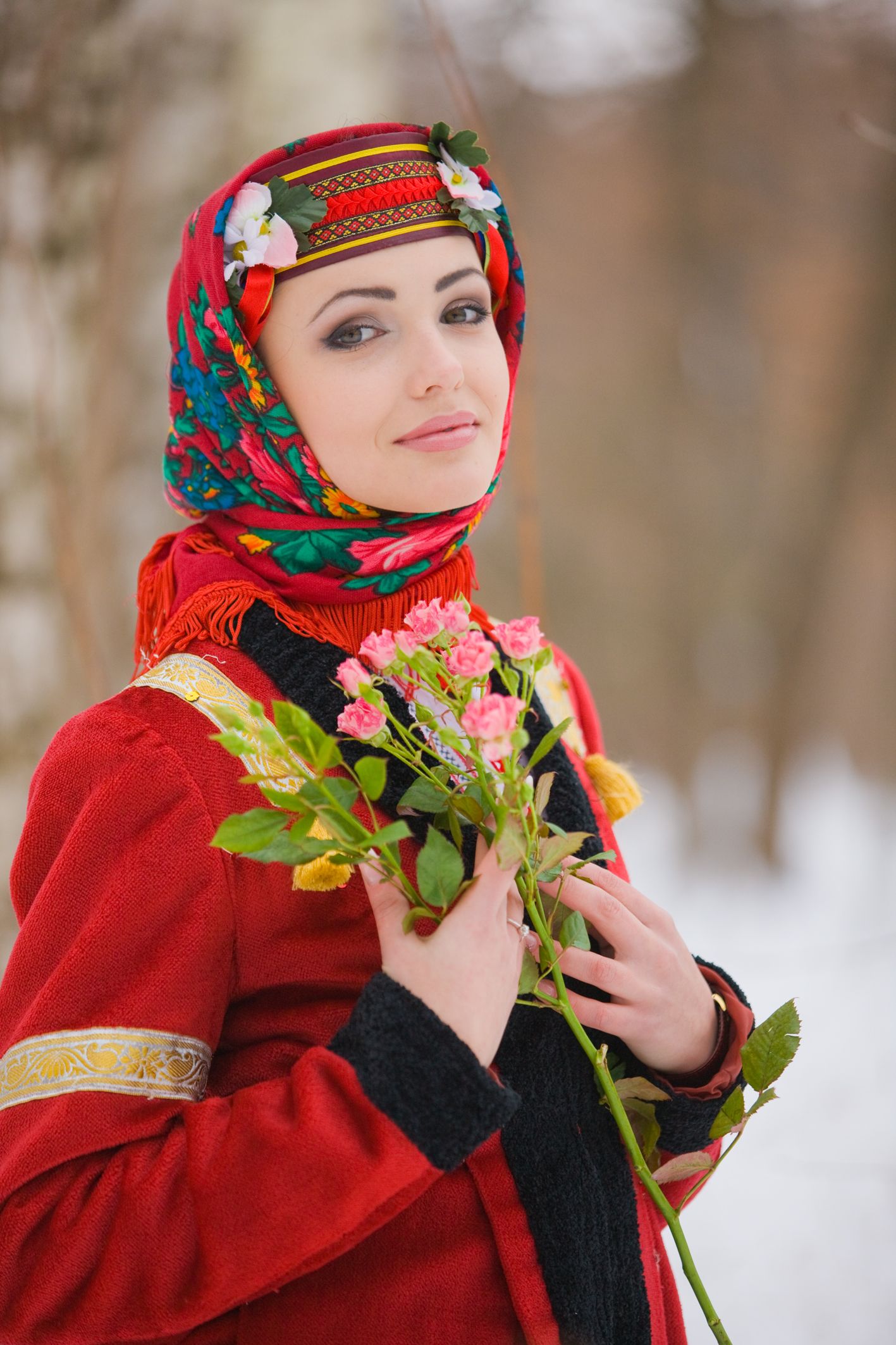 Sexy girl Girls in Slavic costumes in Tunliao