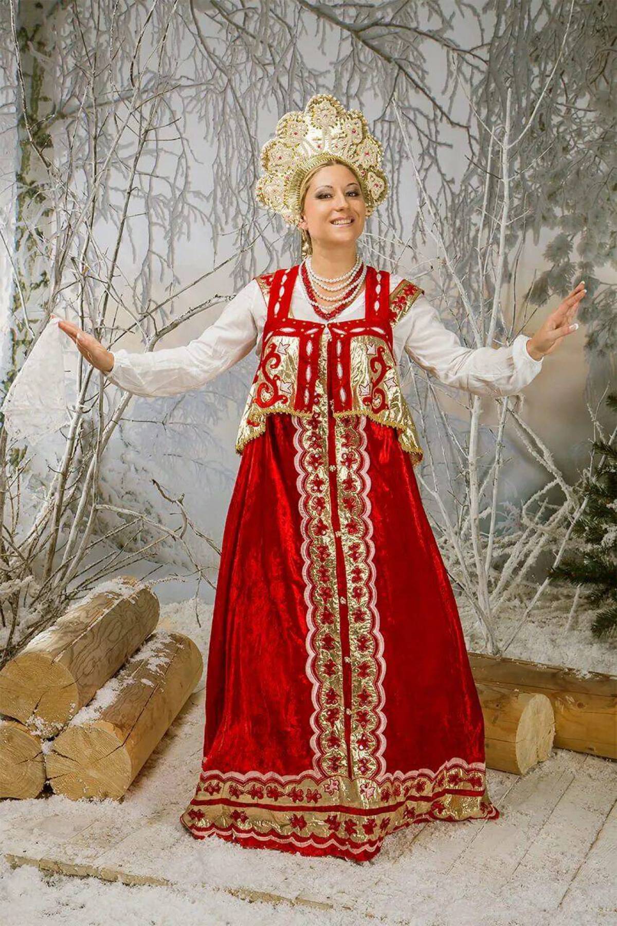 Girls in Slavic costumes in Tunliao